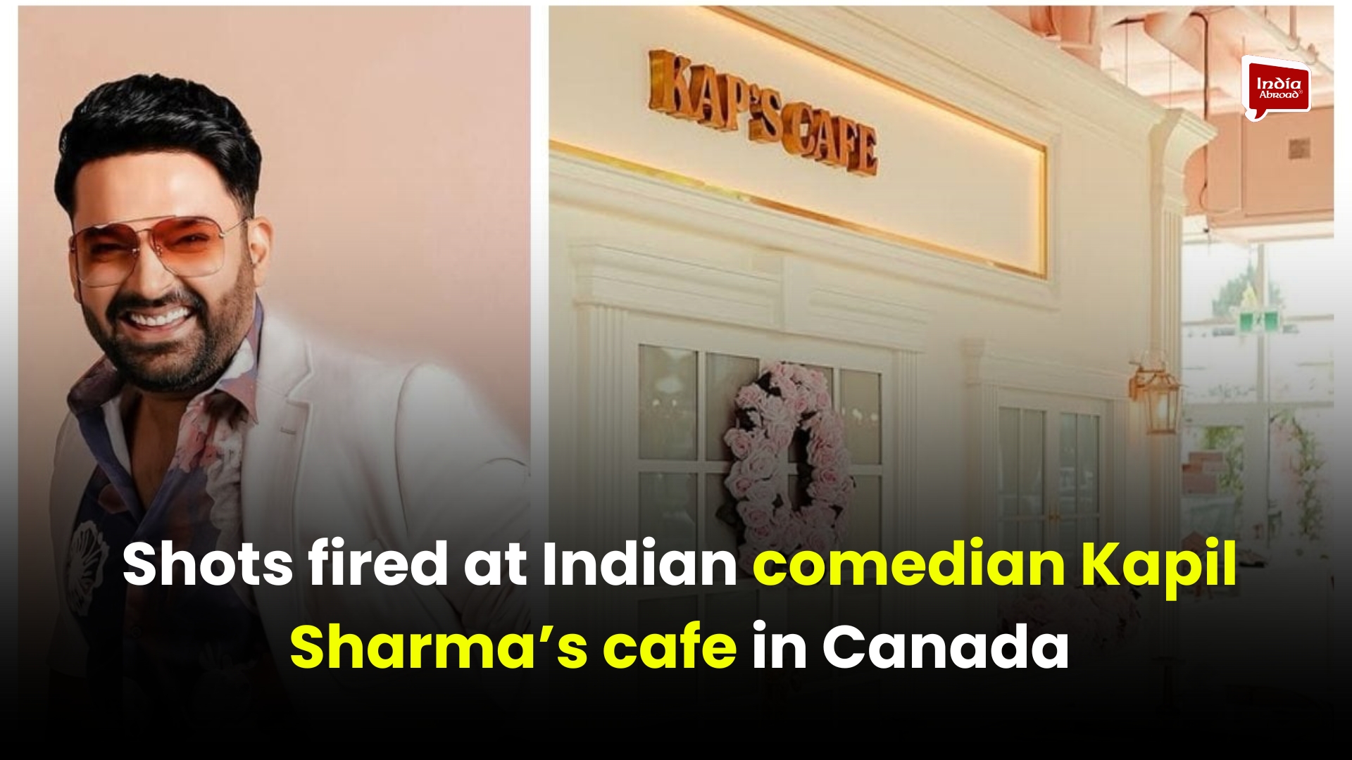 Shots fired at Indian comedian Kapil Sharma’s cafe in Canada